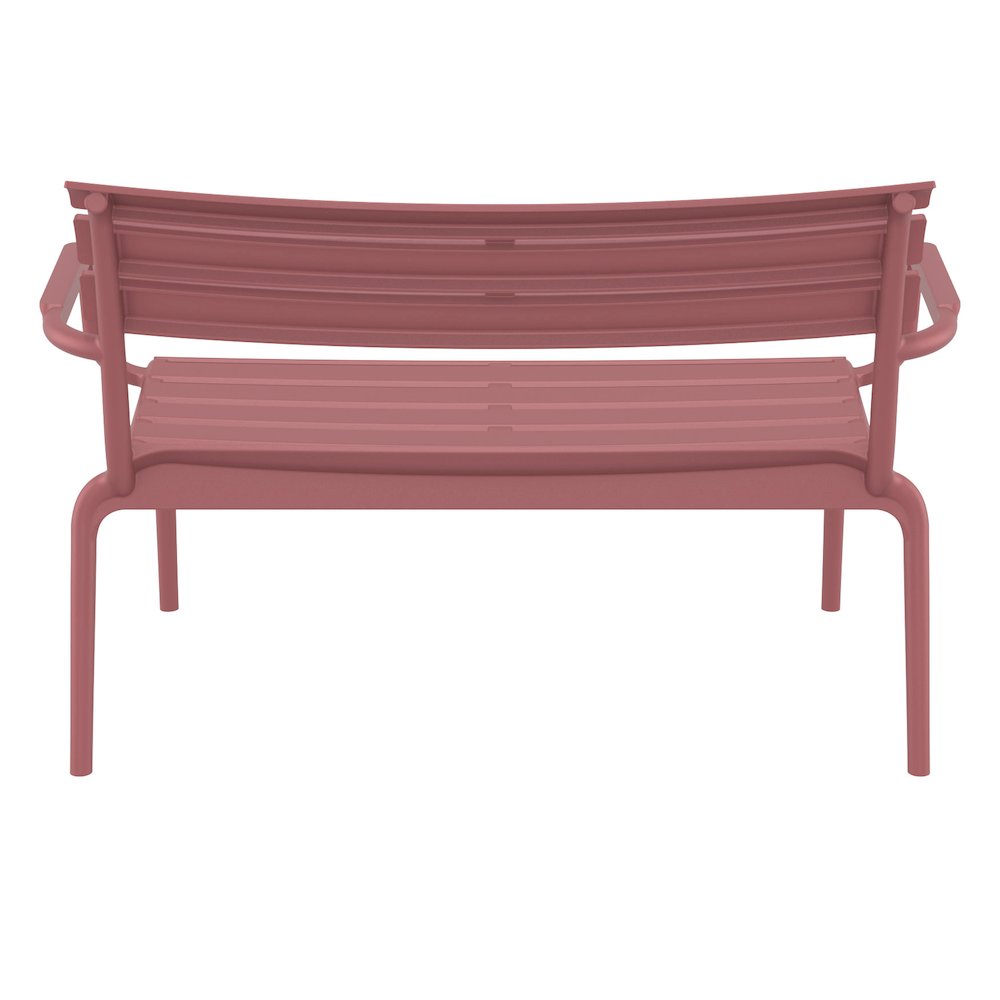 Paris Outdoor Bench Marsala