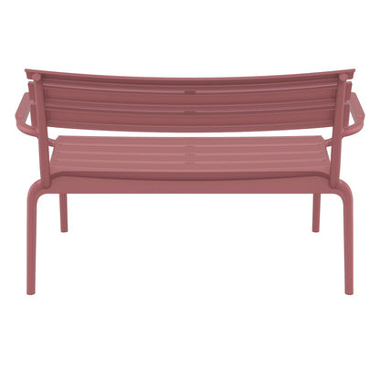 Paris Outdoor Bench Marsala