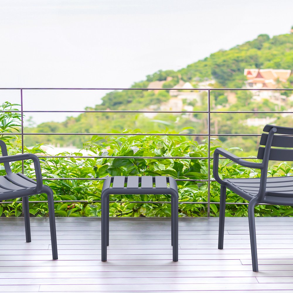 Paris Outdoor Side Table Dark Gray