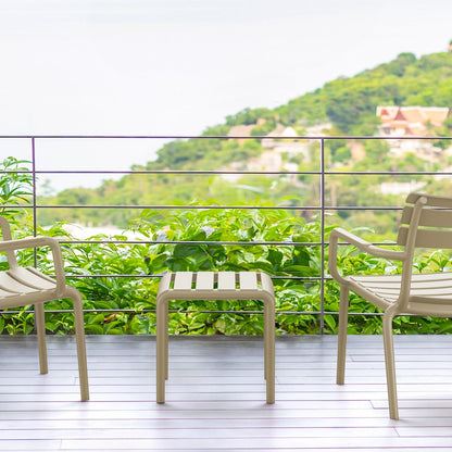 Paris Outdoor Side Table Taupe