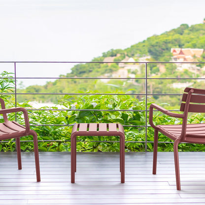 Paris Outdoor Side Table Marsala