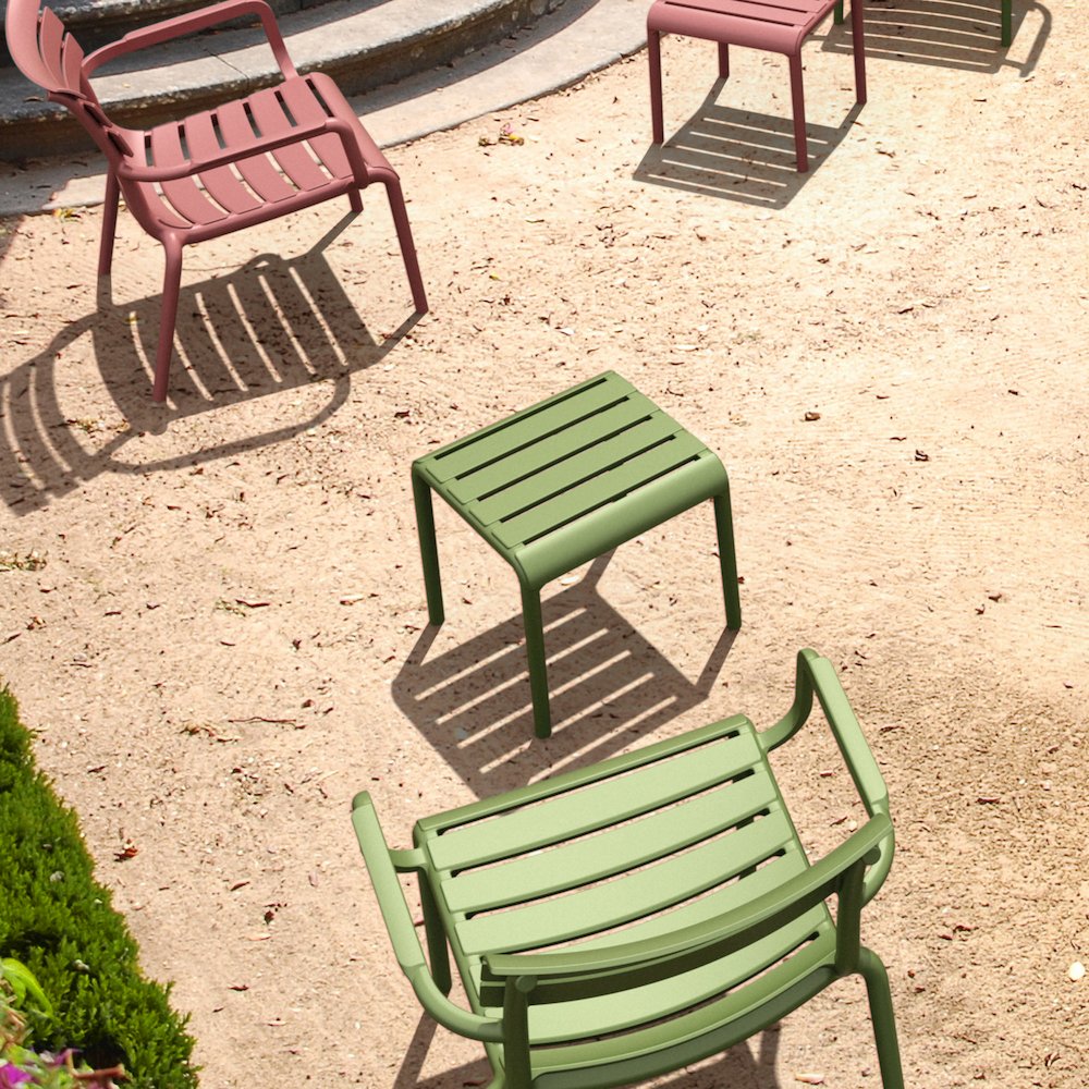 Paris Outdoor Side Table Olive Green