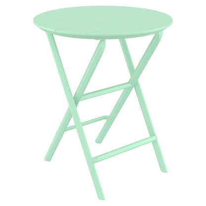 Helen Round Folding Bistro Table 24 inch Opaline