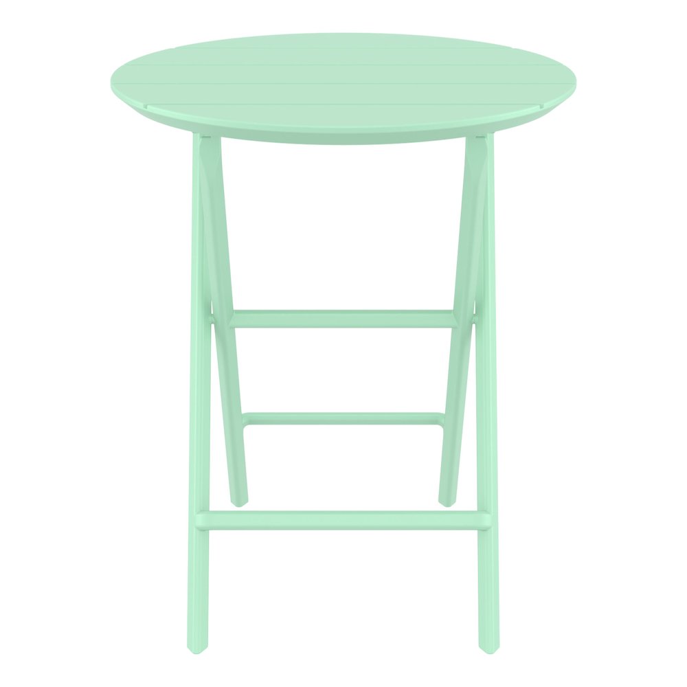 Helen Round Folding Bistro Table 24 inch Opaline