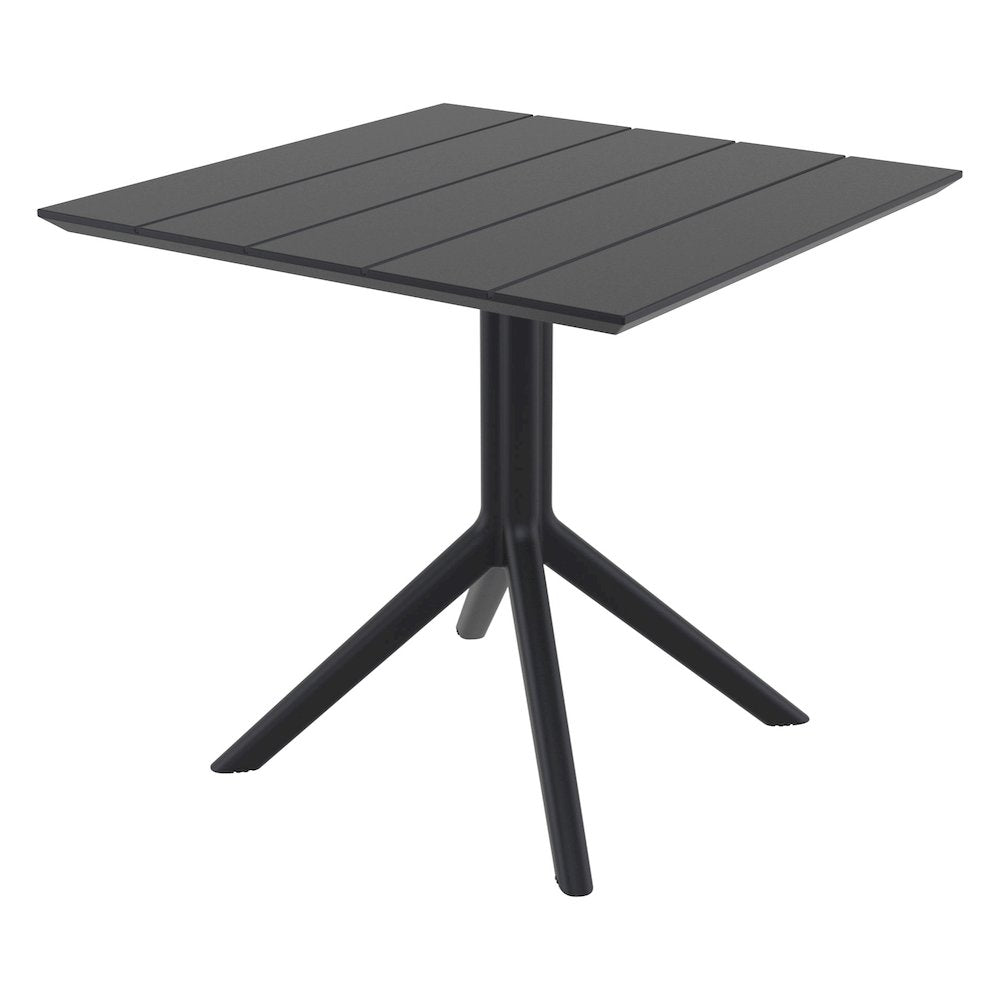 Paris Square Table 31 inch Black