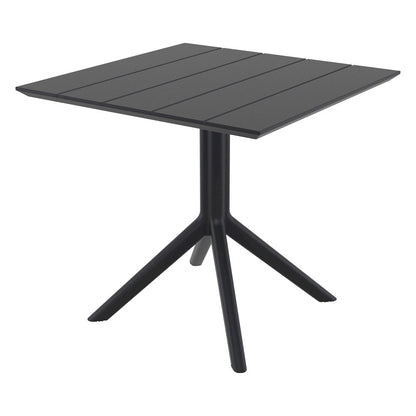 Paris Square Table 31 inch Black