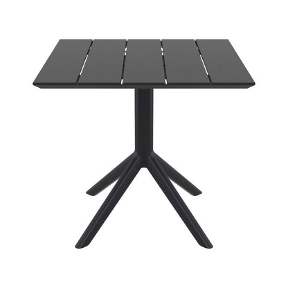 Paris Square Table 31 inch Black
