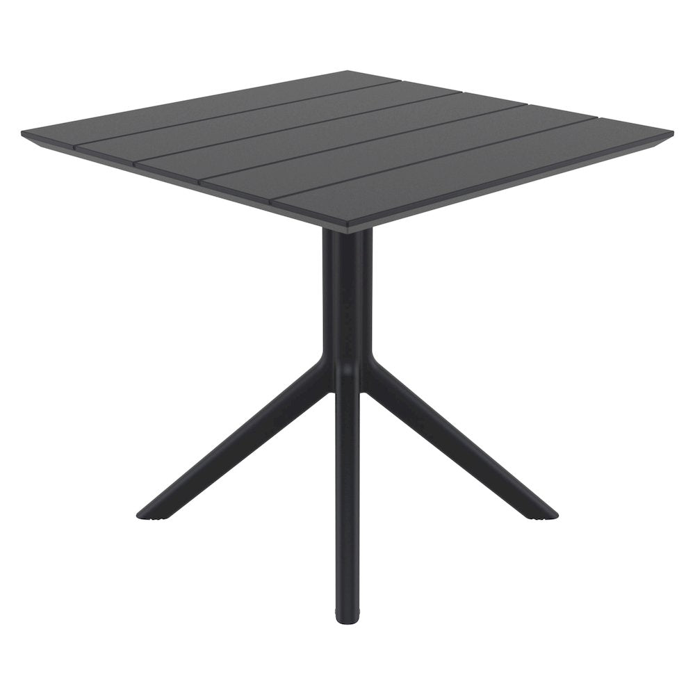 Paris Square Table 31 inch Black