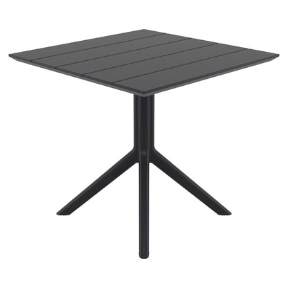 Paris Square Table 31 inch Black