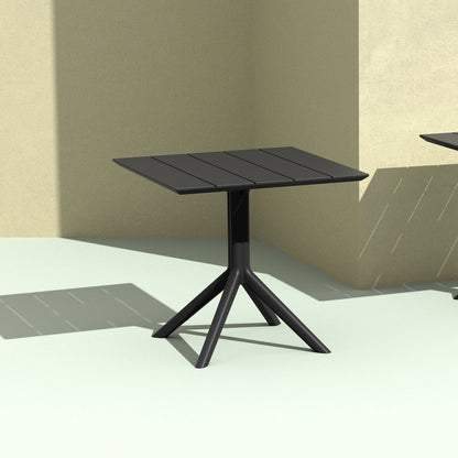 Paris Square Table 31 inch Black