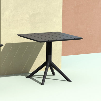 Paris Square Table 31 inch Black