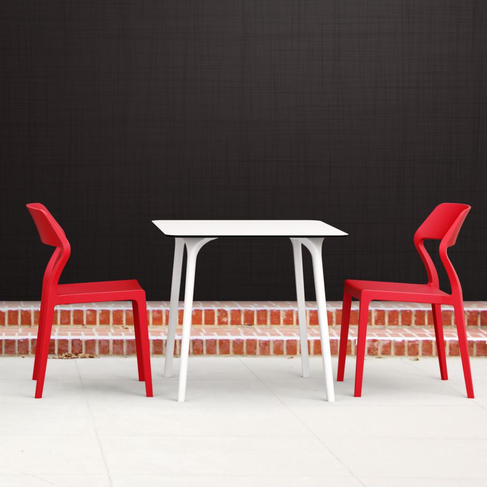 Maya Square Table 31 inch White