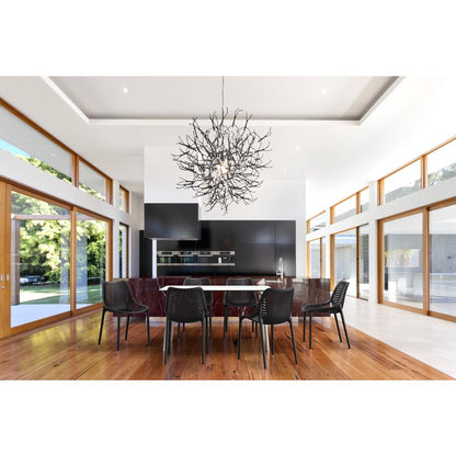 Dining Table 55 inch Rectangle Table, White, Belen Kox