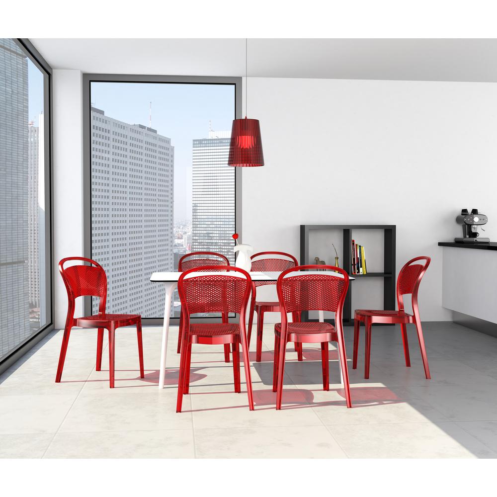 Dining Table 55 inch Rectangle Table, White, Belen Kox