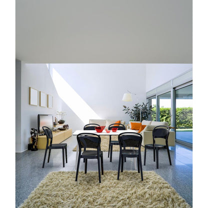 Dining Table 55 inch Rectangle Table, White, Belen Kox