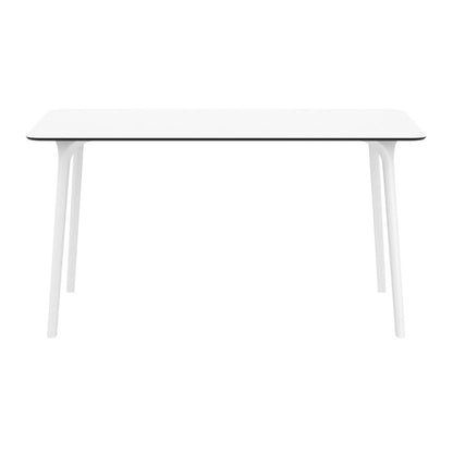 Dining Table 55 inch Rectangle Table, White, Belen Kox