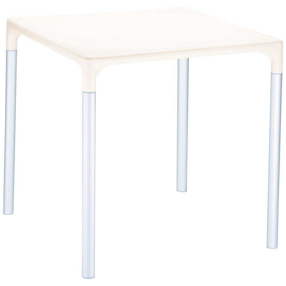 Mango Alu Square Table Beige 28 inch