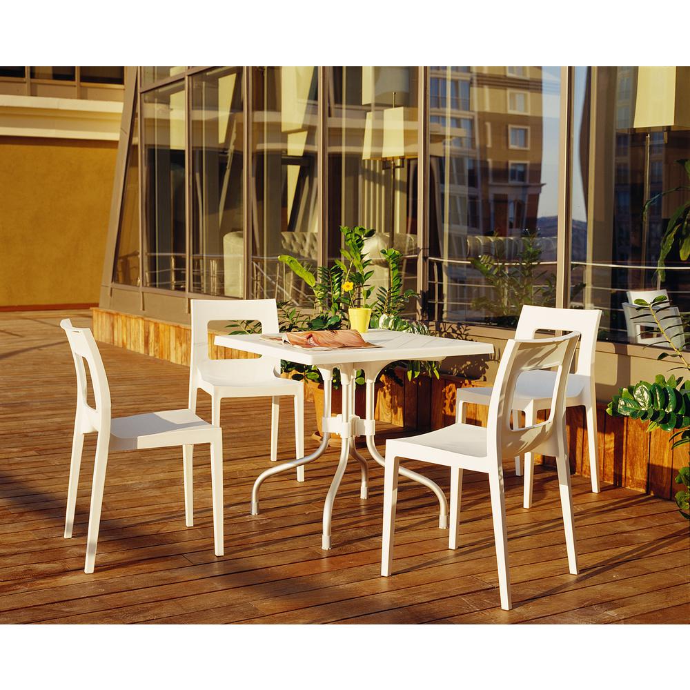 Forza Square Folding Table 31 inch Beige
