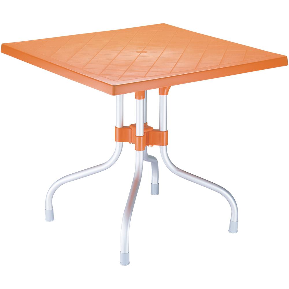 Forza Square Folding Table 31 inch Orange