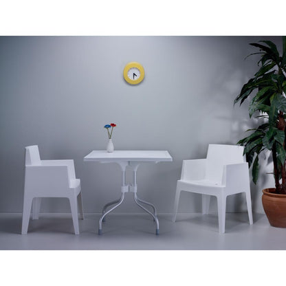 Forza Square Folding Table 31 inch White