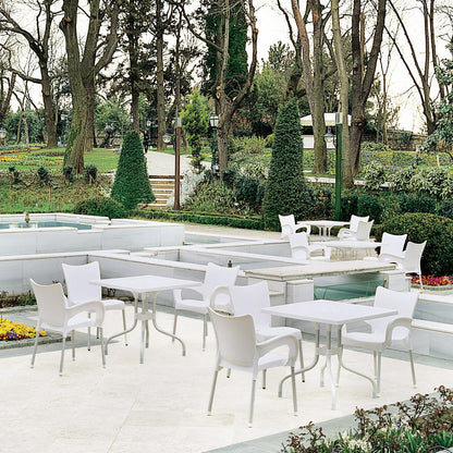 Forza Square Folding Table 31 inch White