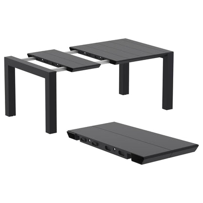 Vegas Dining Table 39 inch to 55 inch Extendable Table Black