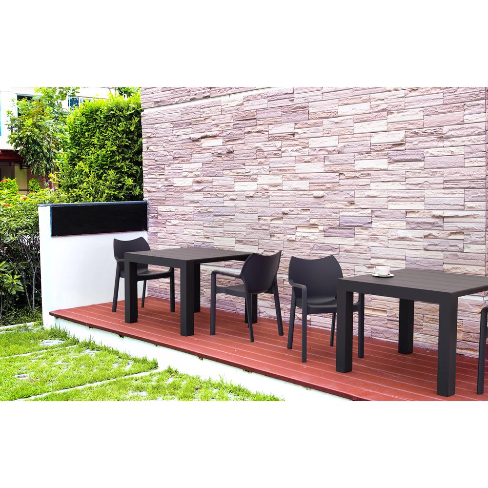 Vegas Dining Table 39 inch to 55 inch Extendable Table Black