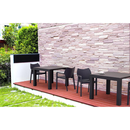 Vegas Dining Table 39 inch to 55 inch Extendable Table Black