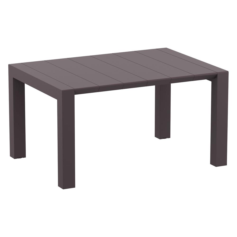Vegas Dining Table 39 inch to 55 inch Extendable Table Wicker Brown