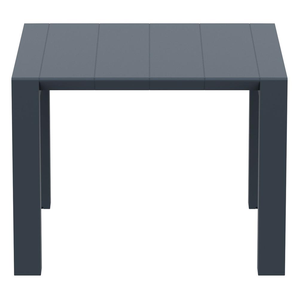 Vegas Dining Table 39 inch to 55 inch Extendable Table Wicker Dark Gray