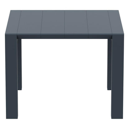 Vegas Dining Table 39 inch to 55 inch Extendable Table Wicker Dark Gray