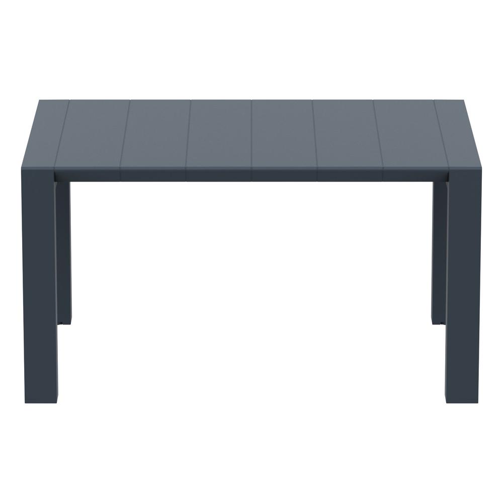 Vegas Dining Table 39 inch to 55 inch Extendable Table Wicker Dark Gray