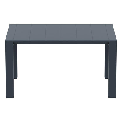 Vegas Dining Table 39 inch to 55 inch Extendable Table Wicker Dark Gray