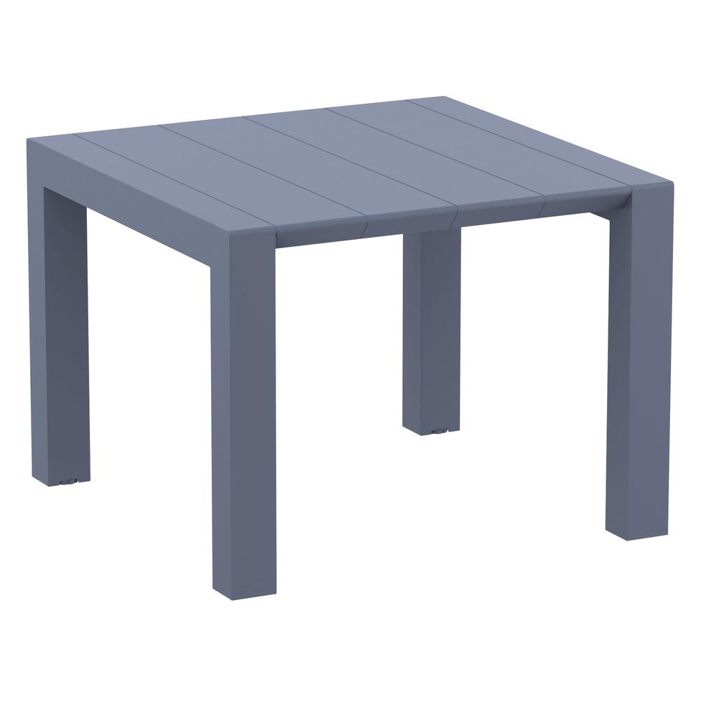 Vegas Dining Table 39 inch to 55 inch Extendable Table Wicker Dark Gray