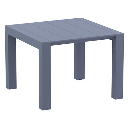 Vegas Dining Table 39 inch to 55 inch Extendable Table Wicker Dark Gray