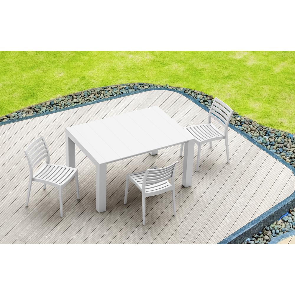 Vegas Dining Table 39 inch to 55 inch Extendable Table White