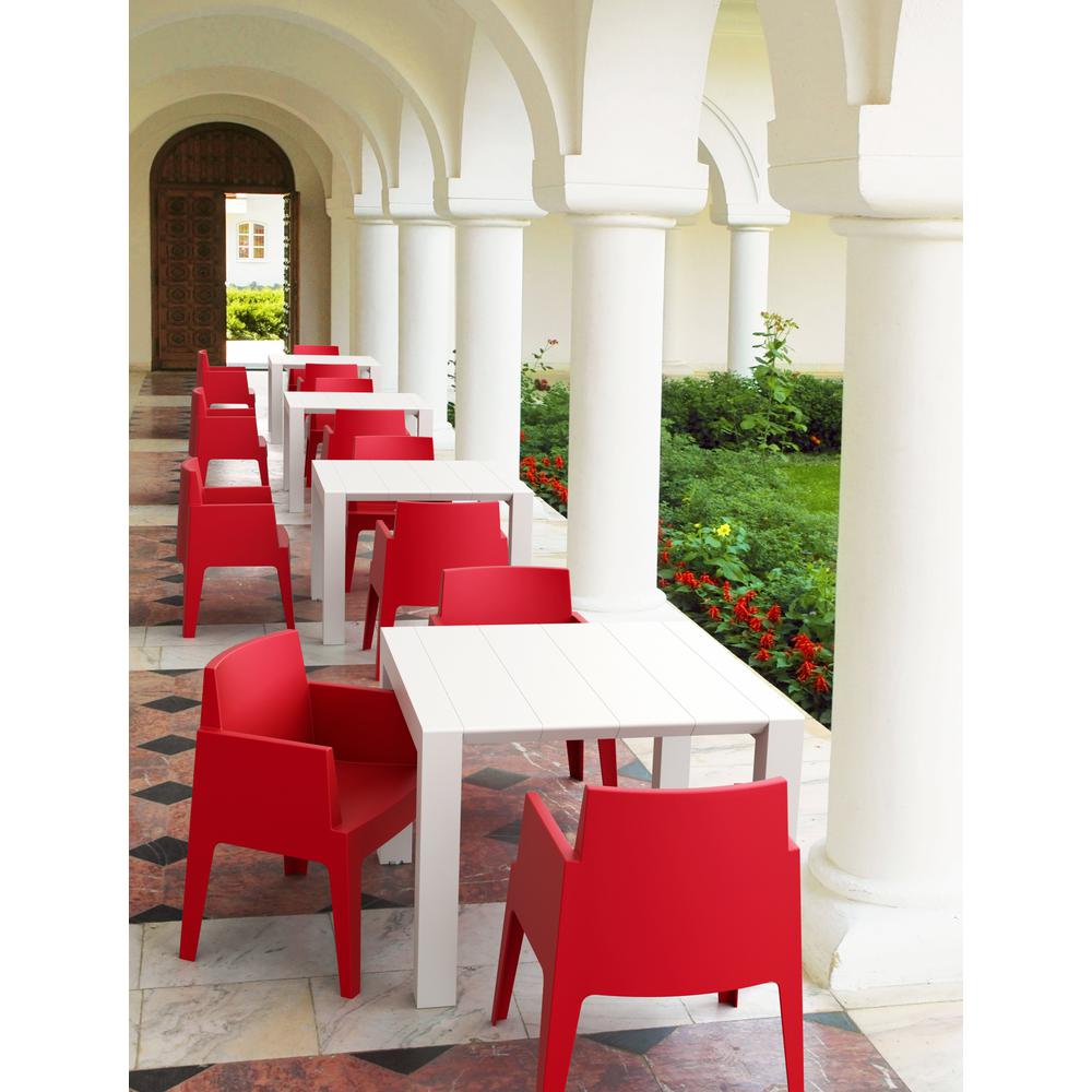 Vegas Dining Table 39 inch to 55 inch Extendable Table White