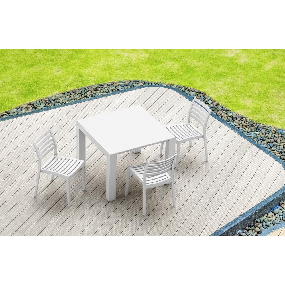 Vegas Dining Table 39 inch to 55 inch Extendable Table White