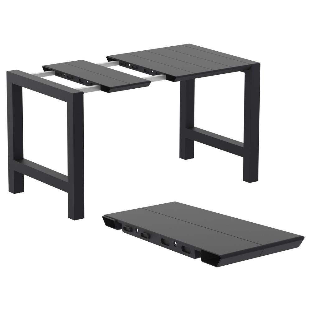 Vegas Bar Table 39 inch to 55 inch Extendable Table Black
