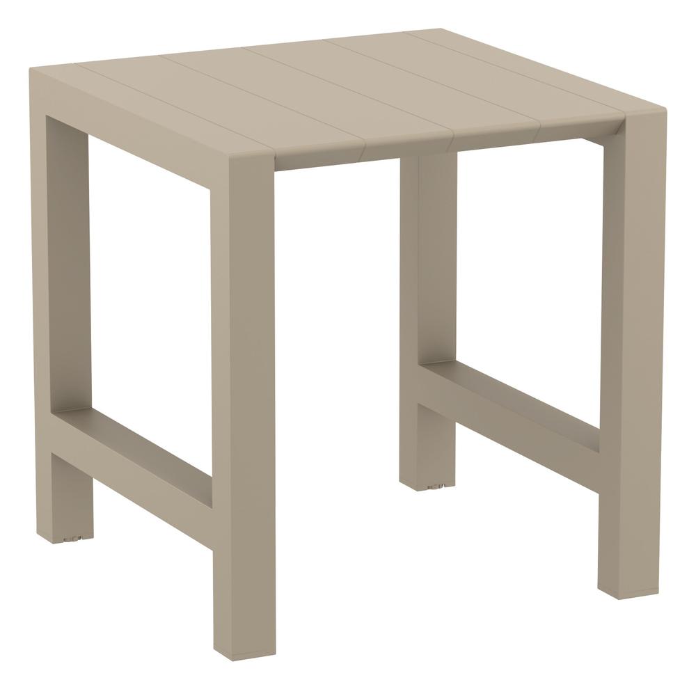 Vegas Bar Table 39 inch to 55 inch Extendable Table Taupe