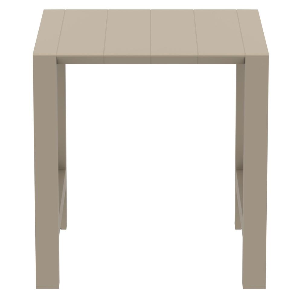 Vegas Bar Table 39 inch to 55 inch Extendable Table Taupe