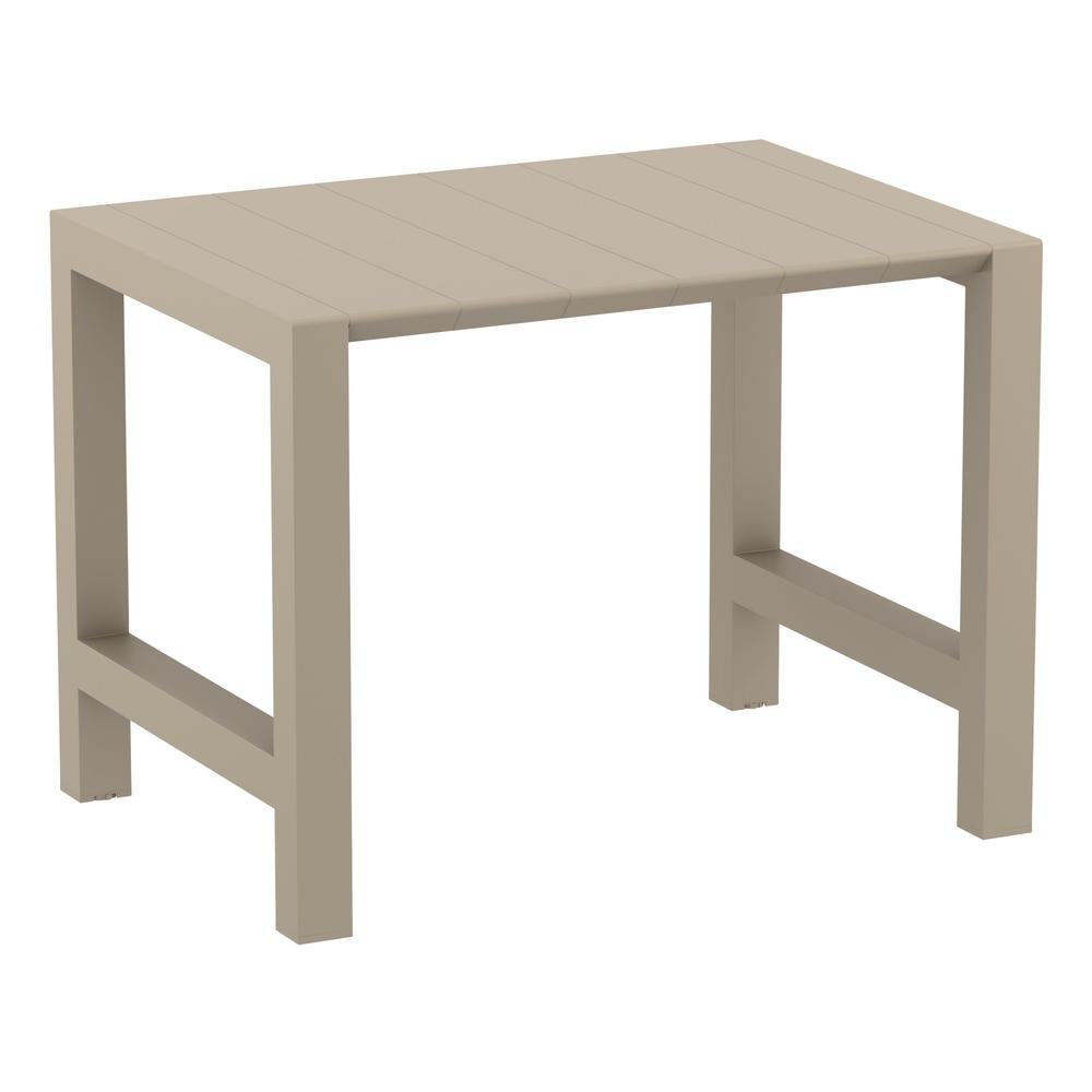 Vegas Bar Table 39 inch to 55 inch Extendable Table Taupe