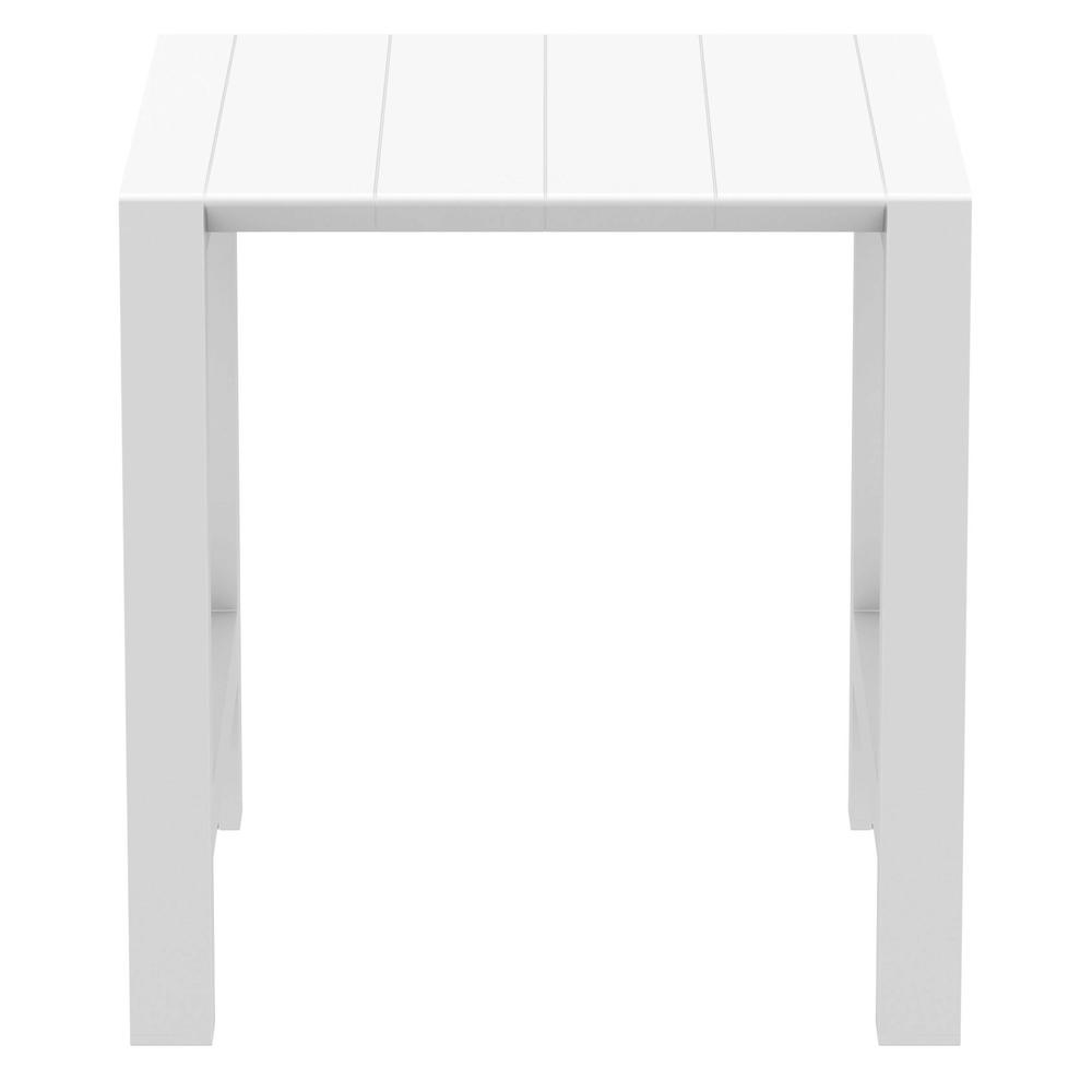 Vegas Bar Table 39 inch to 55 inch Extendable Table White