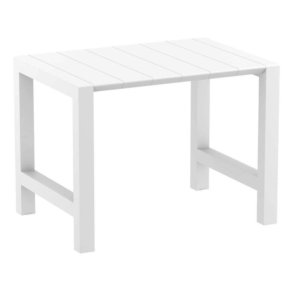 Vegas Bar Table 39 inch to 55 inch Extendable Table White