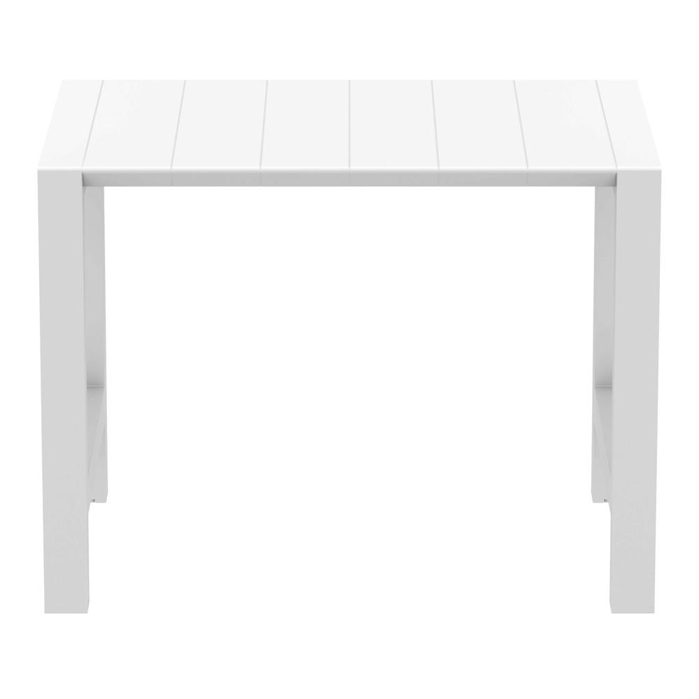 Vegas Bar Table 39 inch to 55 inch Extendable Table White