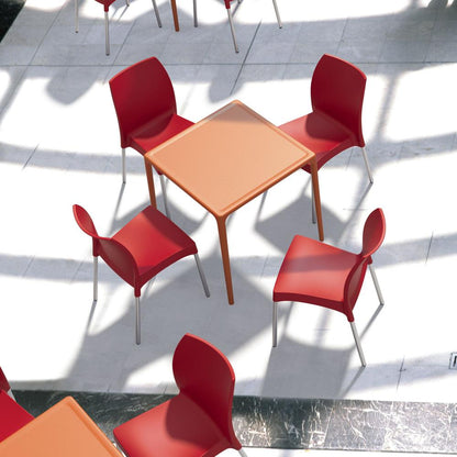 Square Dining Table, Orange, Belen Kox