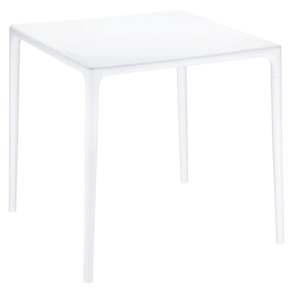 Square Dining Table, White, Belen Kox