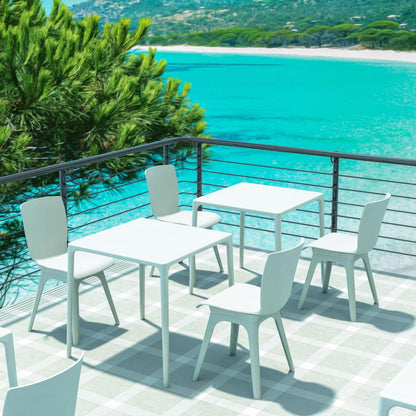 Square Dining Table, White, Belen Kox