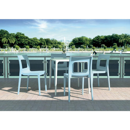 Square Dining Table, White, Belen Kox