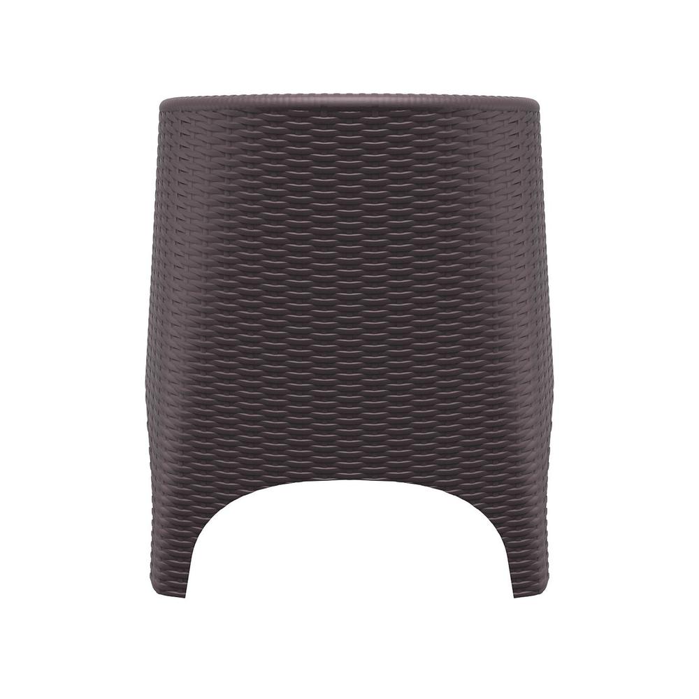 Aruba Resin Wickerlook Chair Brown, Set of 2